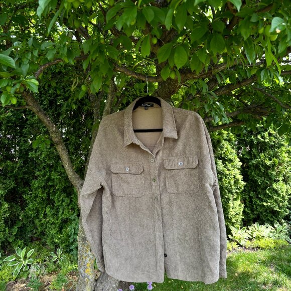 Corduroy Shacket - Size XL (Fits like an Oversized S/M) - Picture 2 of 5